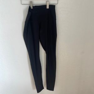 Lululemon shiny black full length leggings size 6